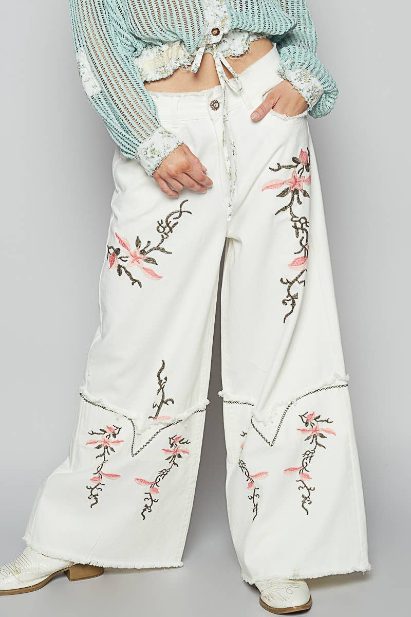 Fancy POL Embroidery Top P452