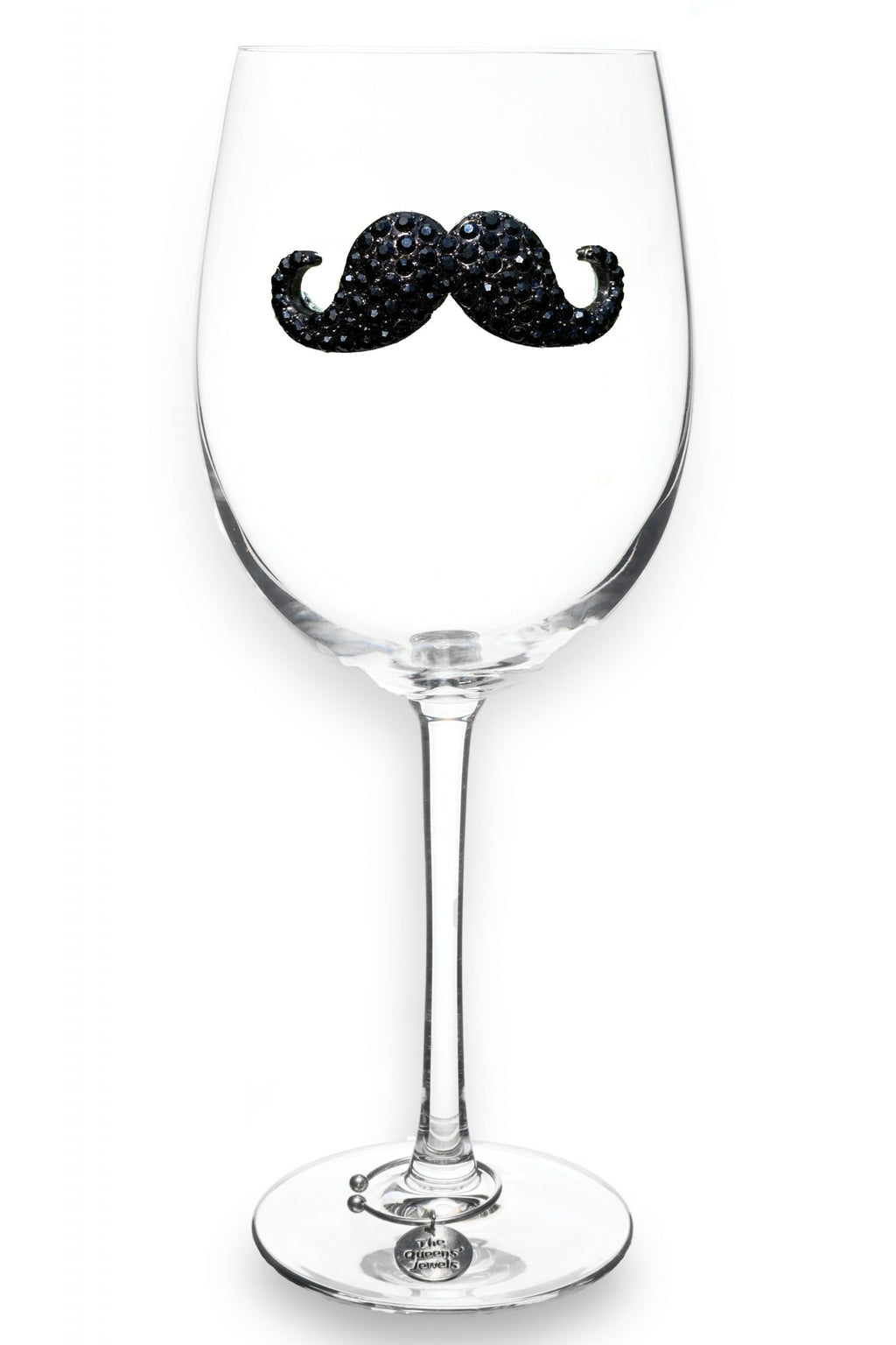 The Queen's Jewels Black Mustache Jeweled Glassware Stemmed – Best You  Boutique LLC