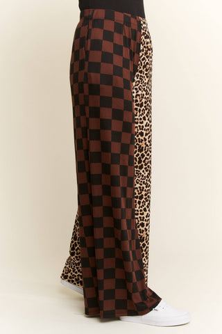 Split Decision Leopard Pants