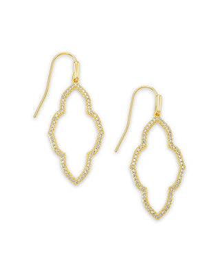 Abbie Gold Small Open Frame Earrings