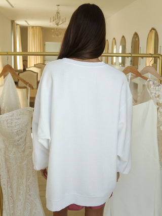 Friday & Saturday Here Comes The Bride Corded Sweatshirt