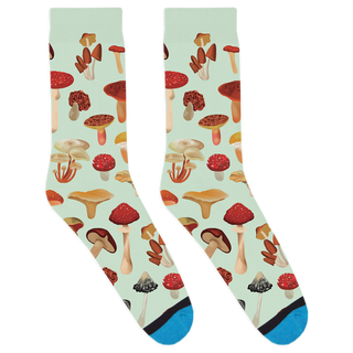 DivvyUp - Vintage Mushroom Socks: Peach / Small