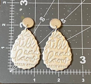 Clayhouse Colours - Psalm 46:10 Dangles: Bronze