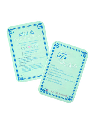 Oh My Mahjong – Mint Shufflers | Mahjong Quick Reference Cards