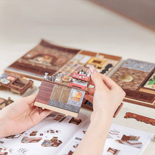 Hands Craft - DIY Book Nook Kit: Corner Coffee Shop