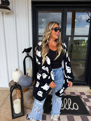 Blakeley Boo Crew Reversible Cloud Cardigan
