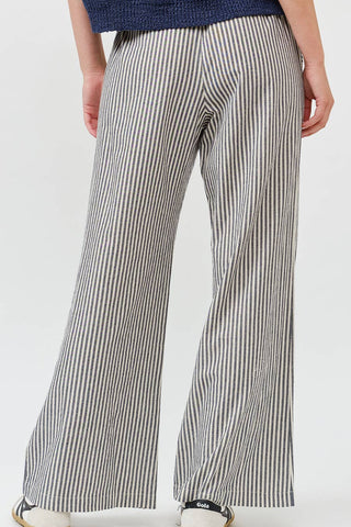 Harbor Stripe Drawstring Wide Leg Pants