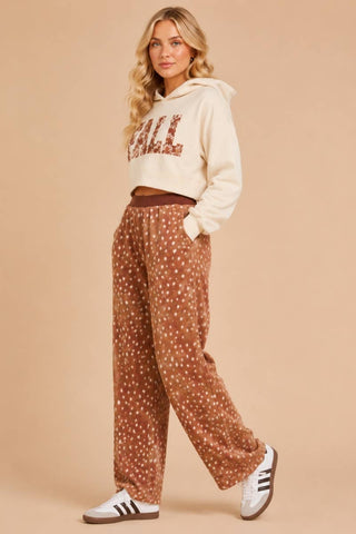 J.NNA - The Cozy Fawn Lounge Pants: BAMBI BROWN / M