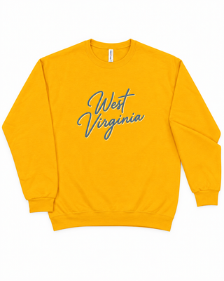 West Virginia Embroidered Crewneck Sweatshirt