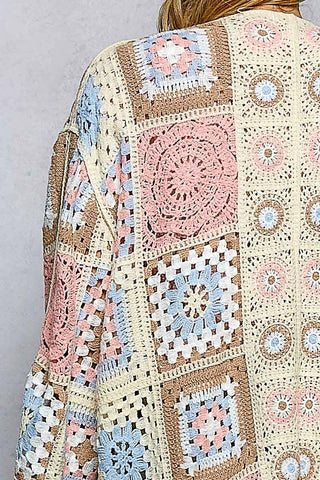 Vintage Bloom Patchwork Cardigan