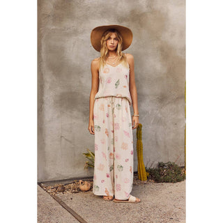 Seashell Wide-Leg Drawstring Pants