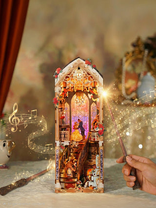 Hands Craft - DIY Book Nook Kit: Enchanted Rose w/ Dust Cover