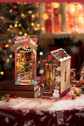 Hands Craft - DIY Book Nook Kit: Christmas Indoor Scene