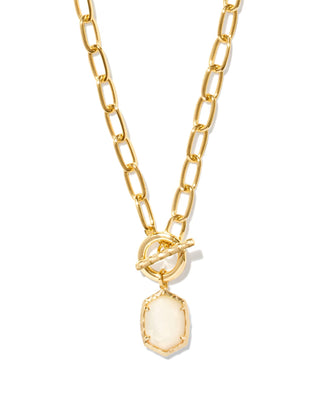 Gold Link and Chain Necklace