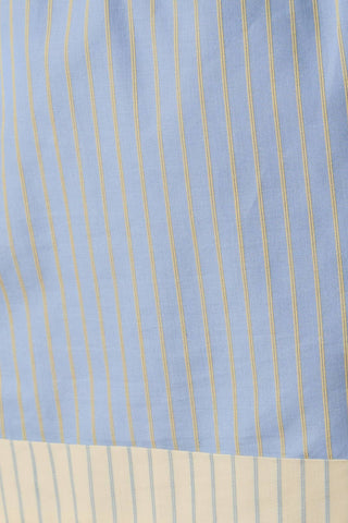 Blue Stripe Drawstring Shorts