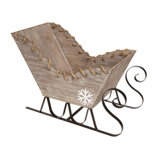 Rustic Wooden Sleigh Décor