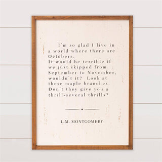 Audrey's Home & Gift - Sign - A World With Octobers (PC)