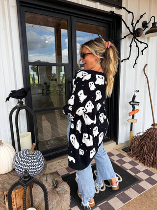Blakeley Boo Crew Reversible Cloud Cardigan