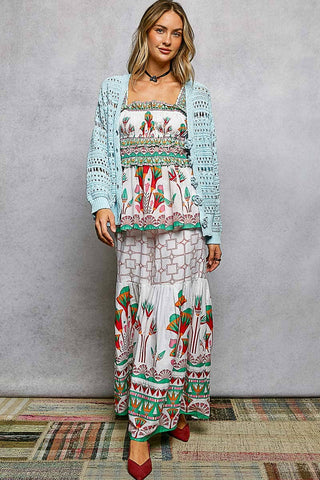 Sky Bloom Crochet Cardigan