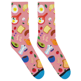 DivvyUp - Breakfast Socks: Teal / Small
