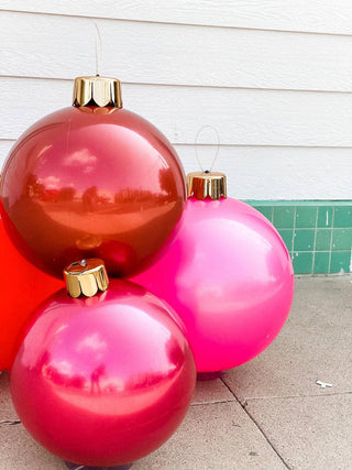 Holiball® 18” Inflatable Ornament – Vintage Red