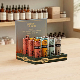 Poppy & Pout - Product Display, 12 Lip Balm Tray, Green