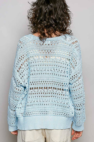 Sky Bloom Crochet Cardigan