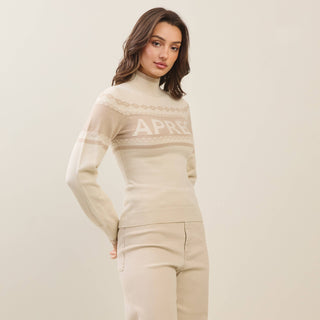 ABLE “Après” Mock Neck Sweater – Oatmeal