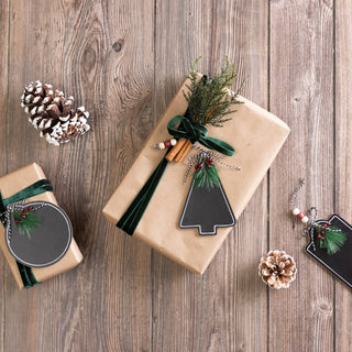 Chalkboard Gift Tag Set – Holiday Wrapping Décor