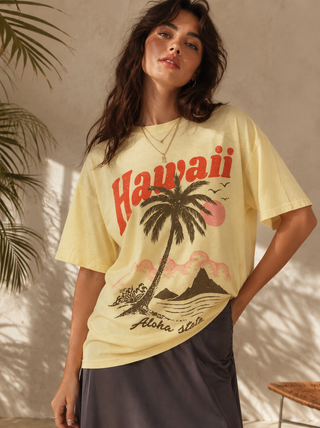 Hawaii Sunset Oversized T-Shirt
