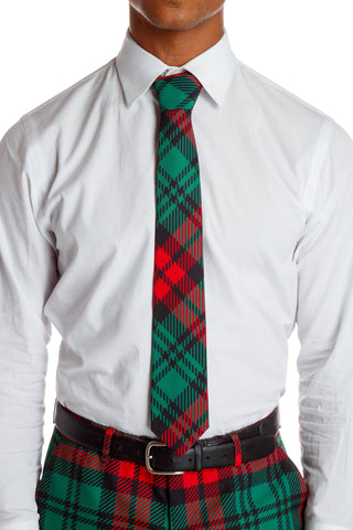 Lincoln Log Love Daddy Plaid Necktie