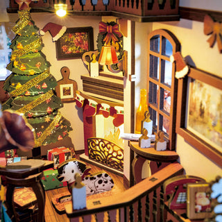 Hands Craft - DIY Book Nook Kit: Christmas Indoor Scene