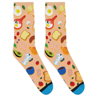 DivvyUp - Breakfast Socks: Teal / Large