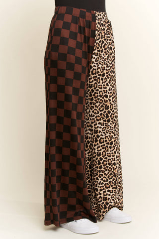 Split Decision Leopard Pants