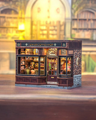 Hands Craft - DIY Book Nook Kit: Corner Coffee Shop