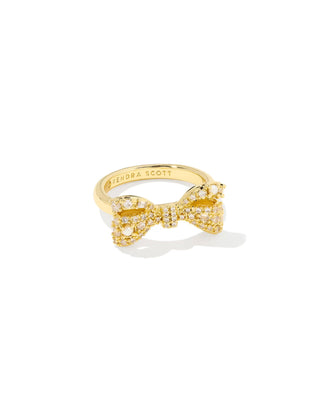 Gold Bow Cocktail Ring