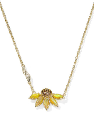 Anya Flower Short Pendant Necklace