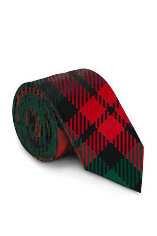 Lincoln Log Love Daddy Plaid Necktie