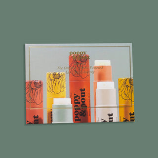 Poppy & Pout - Magnetic Sign, Lip Balm, Fits 20-Tube Display