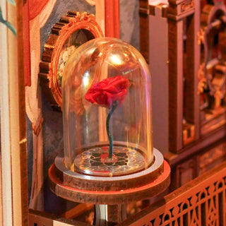 Hands Craft - DIY Book Nook Kit: Enchanted Rose w/ Dust Cover