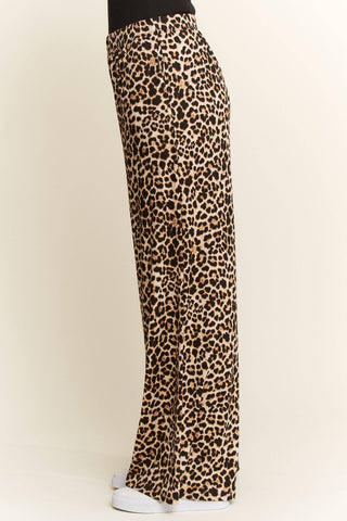 Split Decision Leopard Pants