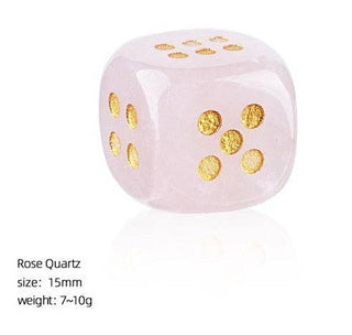 The Southern Peacock - Natural Semi-Precious Gemstone Mahjong Dice – Set of 2: Tigers Eye