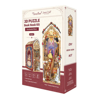 Hands Craft - DIY Book Nook Kit: Enchanted Rose w/ Dust Cover