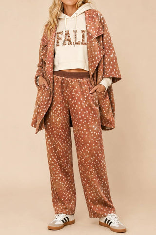 J.NNA - The Cozy Fawn Lounge Pants: BAMBI BROWN / S