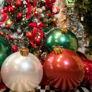 Holiball® 18” Inflatable Ornament – Vintage Red