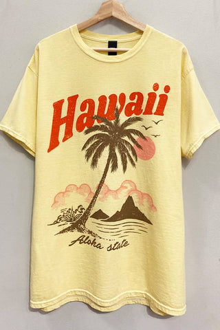Hawaii Sunset Oversized T-Shirt