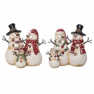 Resin Snowman Family Figurine