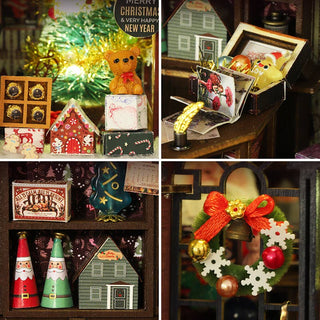 Hands Craft - DIY Miniature House Kit: Christmas Wonderland