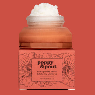 Poppy & Pout - Lip Scrub, Pomegranate Peach