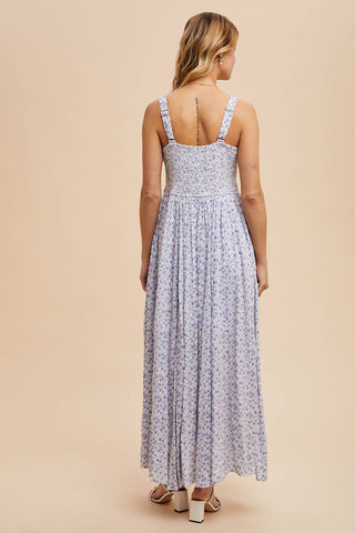 In Loom Floral Button Down Maxi Dress